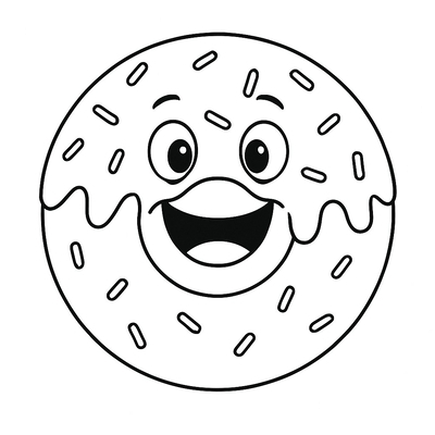 Donut Coloring Pages for Kids 2026