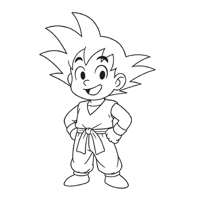 Goku Coloring Pages for Kids 2026 | Awesome Dragon Ball PDF