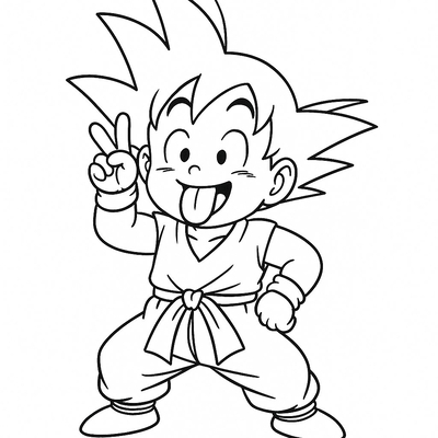 Goku Coloring Pages for Kids 2026 | Awesome Dragon Ball PDF