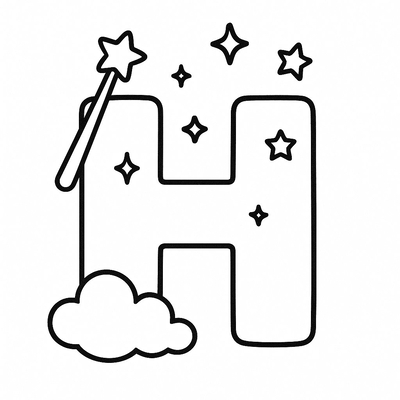 Letter H Coloring Pages for Kids 2026 – Free Images &amp; PDF