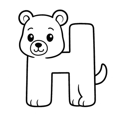 Letter H Coloring Pages for Kids 2026 – Free Images &amp; PDF