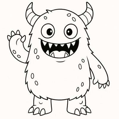 Monster Coloring Pages for Kids 2026 – PDF Coloring Sheets
