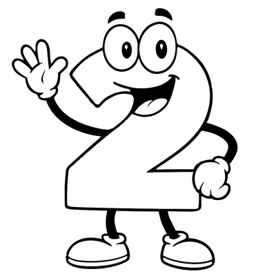 Number 2 Coloring Pages for Kids 2026 | Free PDF Download