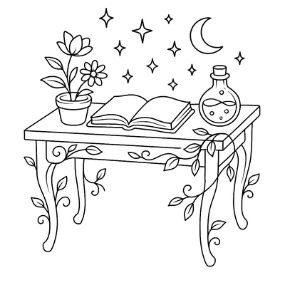 Table Coloring Pages for Kids 2026 – Free Images &amp; PDF