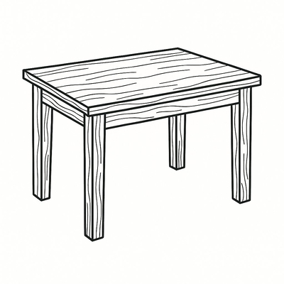 Table Coloring Pages for Kids 2026 – Free Images &amp; PDF