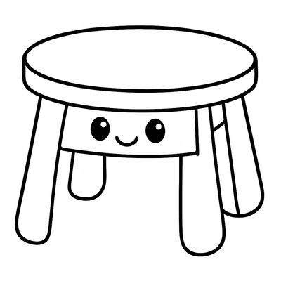 Table Coloring Pages for Kids 2026 – Free Images &amp; PDF
