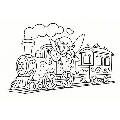 Train Coloring Pages for Kids 2026