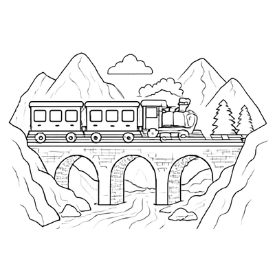 Train Coloring Pages for Kids 2026