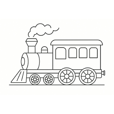 Train Coloring Pages for Kids 2026