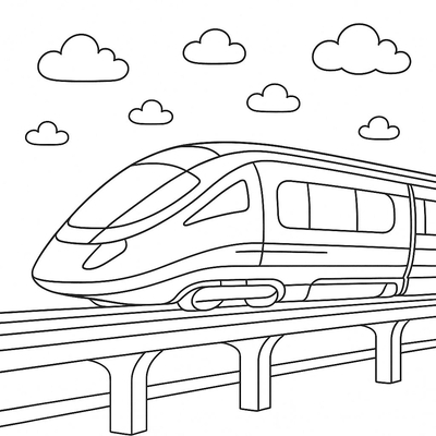 Train Coloring Pages for Kids 2026