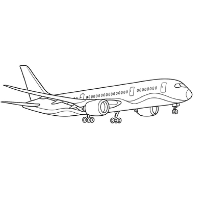 Vietnam Airlines Airplane Coloring Pages for Kids 2026