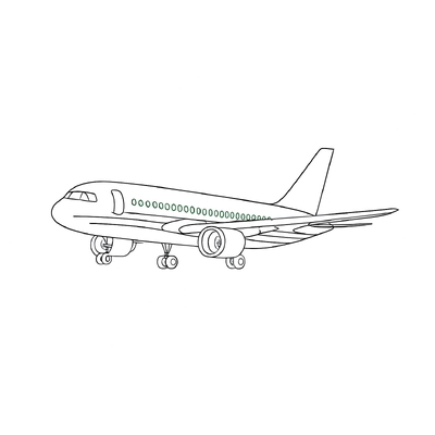 Vietnam Airlines Airplane Coloring Pages for Kids 2026