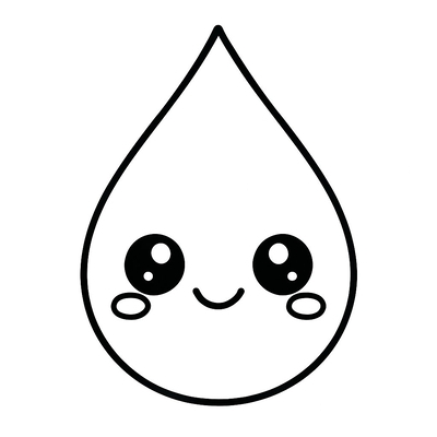 Water Drop Coloring Pages for Kids 2026 – Fast PDF Download