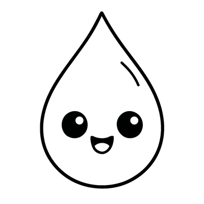 Water Drop Coloring Pages for Kids 2026 – Fast PDF Download