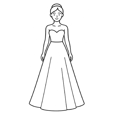 Wedding Dress Coloring Pages for Kids 2026