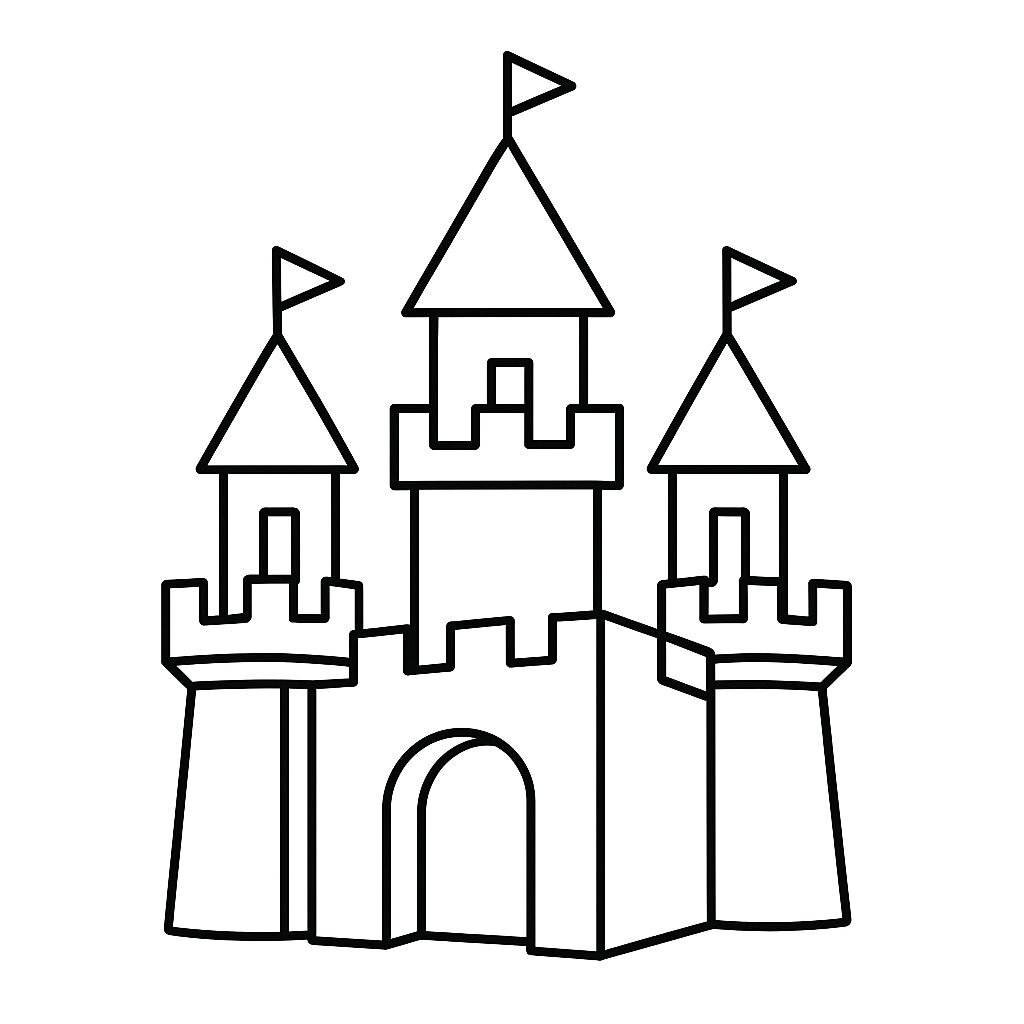 Castle Coloring Pages for Kids 2026 – PDF Coloring Sheets