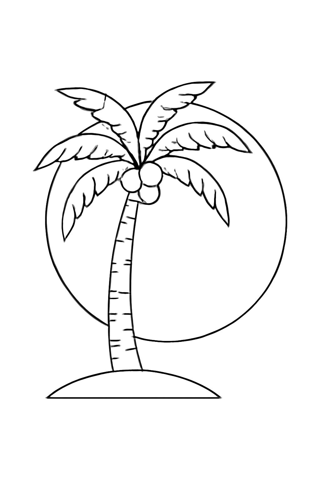 Palm Tree and Moon