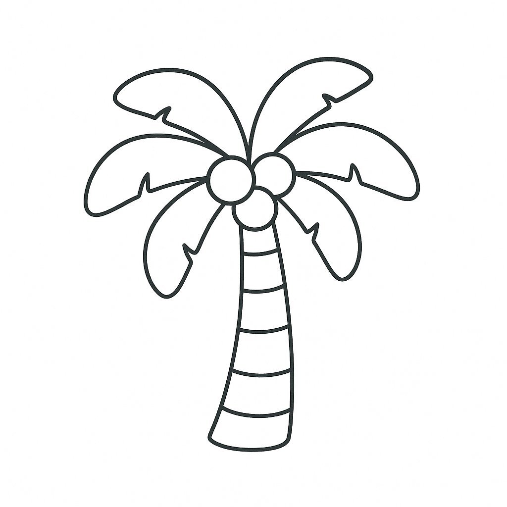 Cartoon Coconut Tree