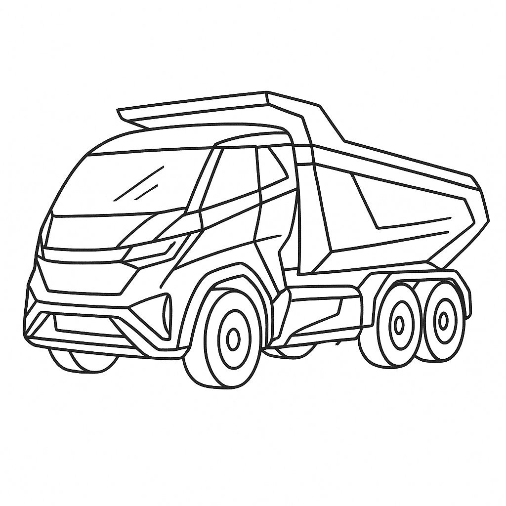 Futuristic Dump Truck