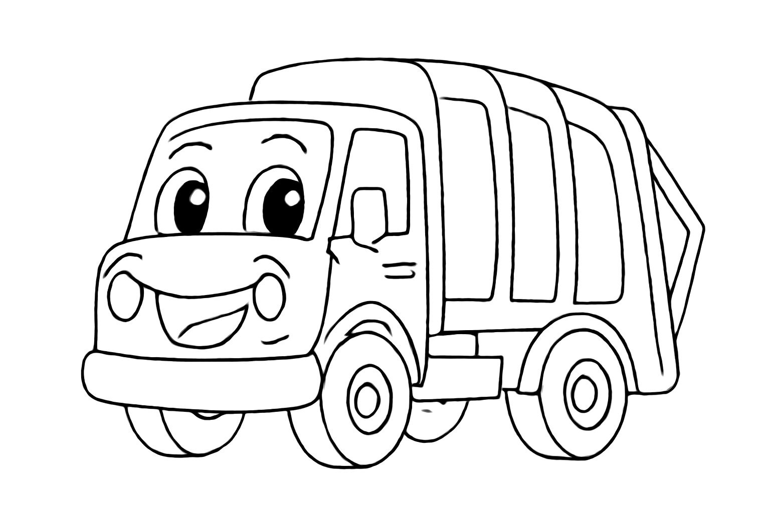Animated Garbage Truck