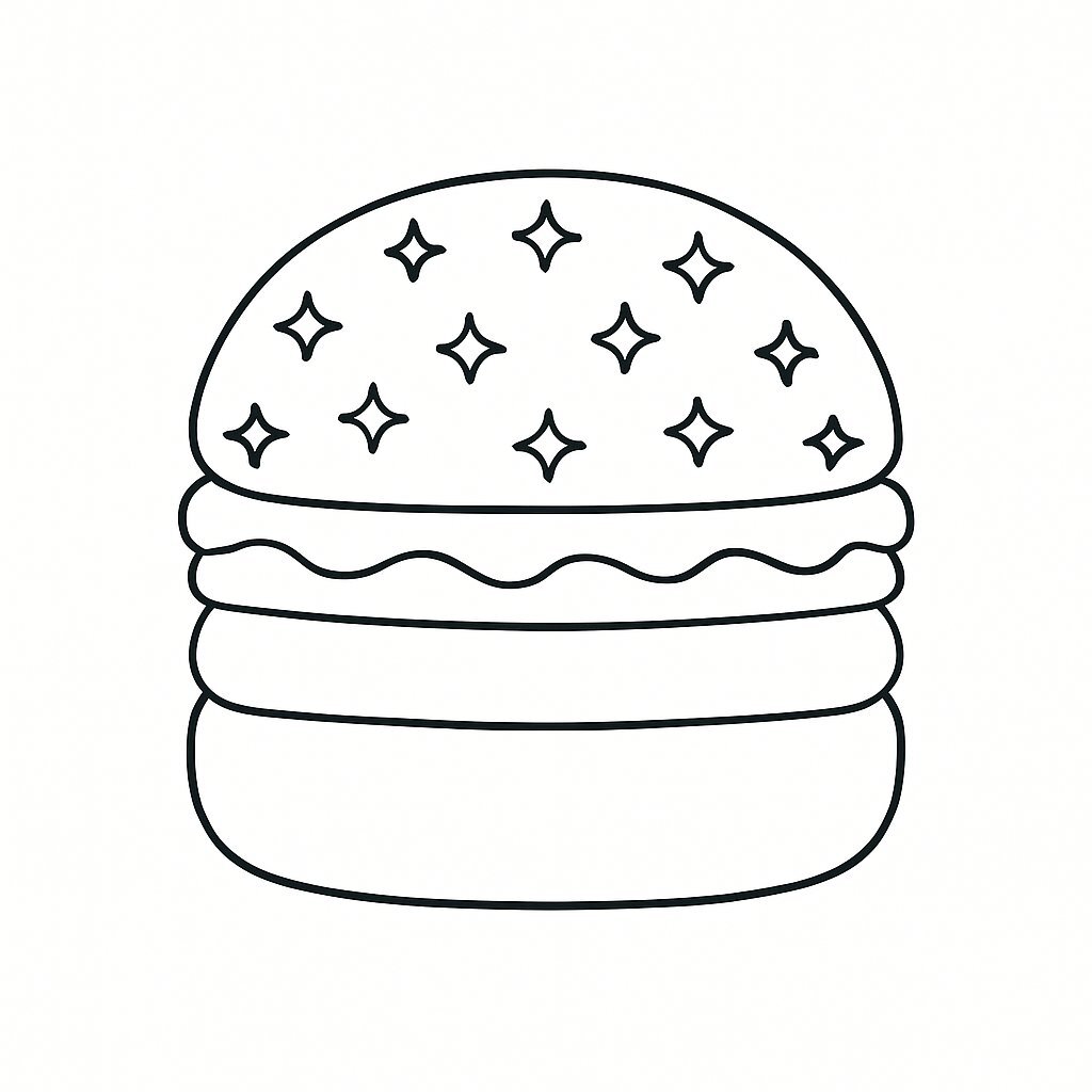 Sparkling Glitter Hamburger