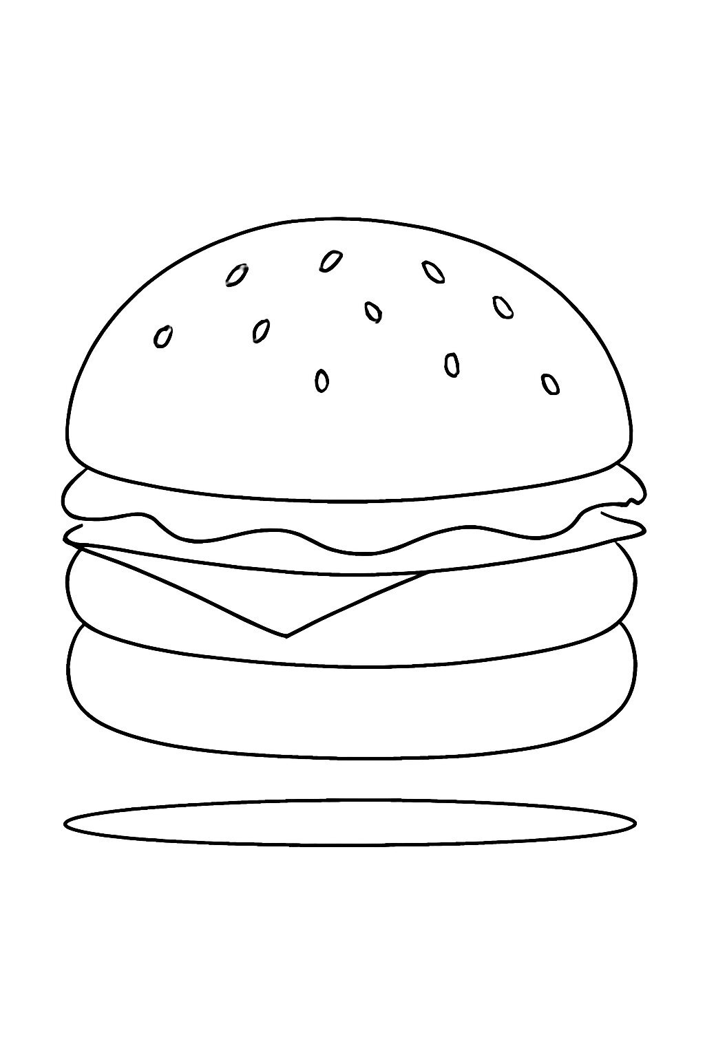 Bold 3D Hamburger