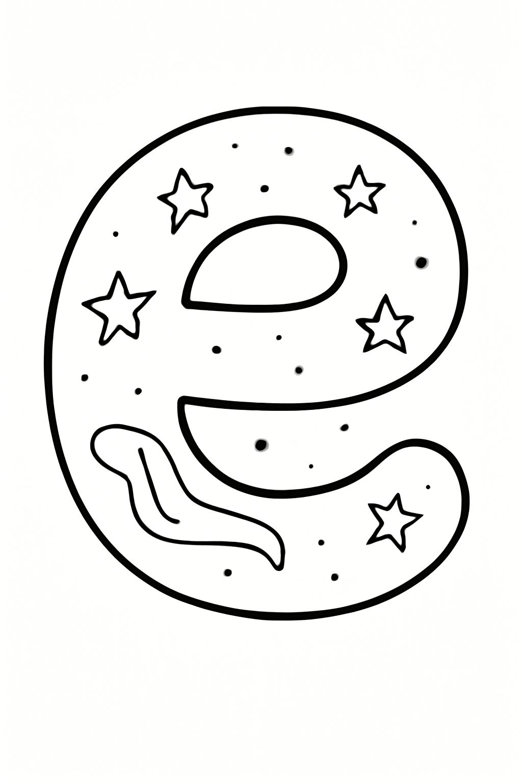 Space Letter E
