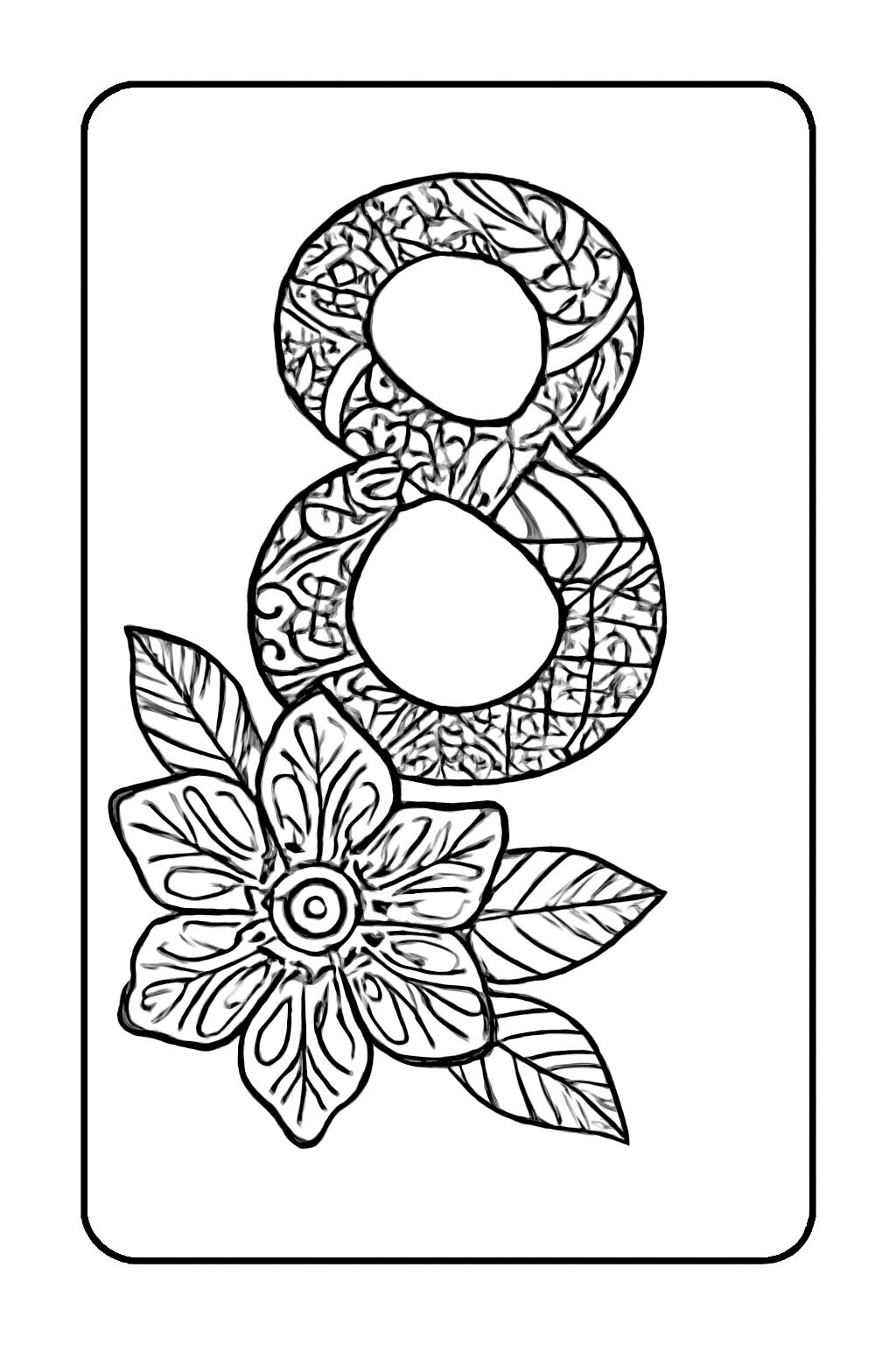 March 8th Card Coloring Pages for Kids 2026 – Free PDF Download