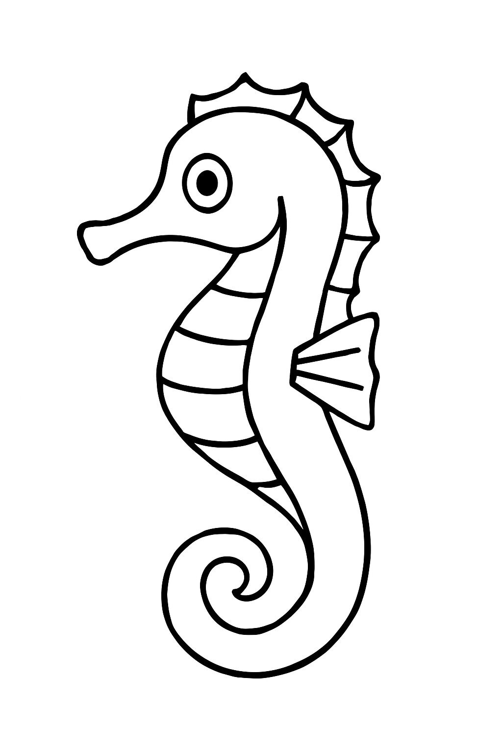 Minimalist Seahorse