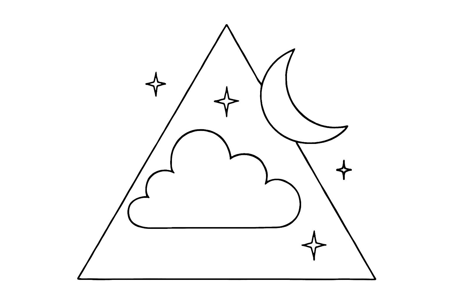 Dreamy Pastel Triangle