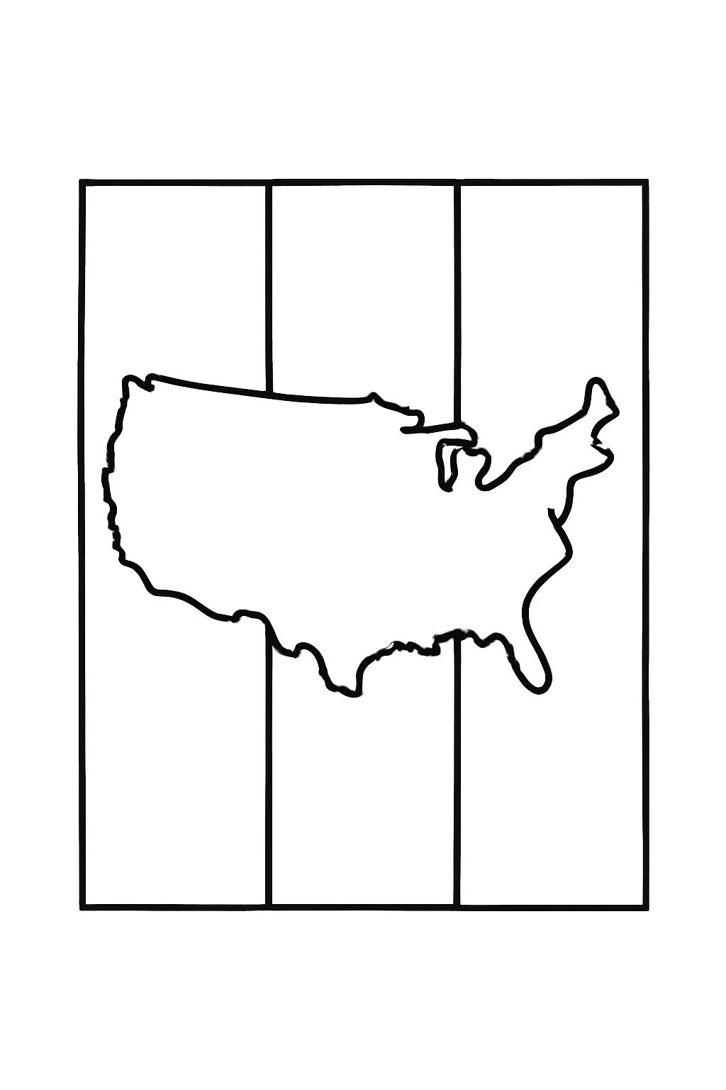 Flag with Map Combination