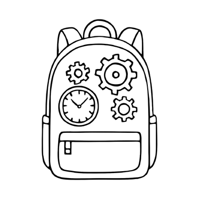Backpack Coloring Pages for Kids 2026 – Free PDF Download