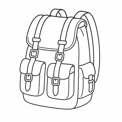 Backpack Coloring Pages for Kids 2026 – Free PDF Download