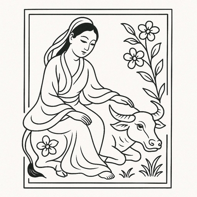 Dong Ho Folk Painting Coloring Pages for Kids – Most Beautiful Designs 2026