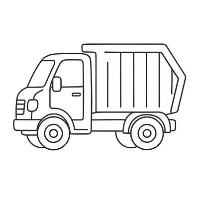 Dump Truck Coloring Pages for Kids 2026 – New and Beautiful Designs