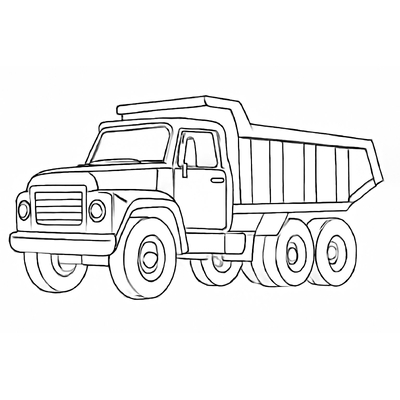 Dump Truck Coloring Pages for Kids 2026 – New and Beautiful Designs