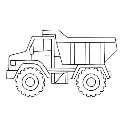 Dump Truck Coloring Pages for Kids 2026 – New and Beautiful Designs