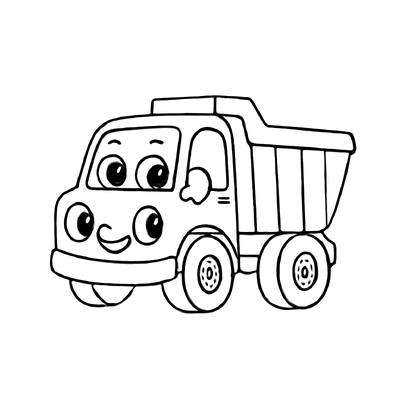 Dump Truck Coloring Pages for Kids 2026 – New and Beautiful Designs
