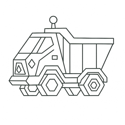 Dump Truck Coloring Pages for Kids 2026 – New and Beautiful Designs