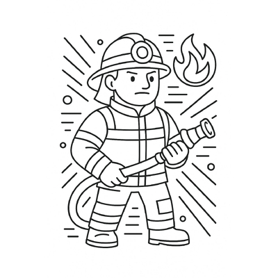 Firefighter Coloring Pages for Kids 2026 – Free PDF Download