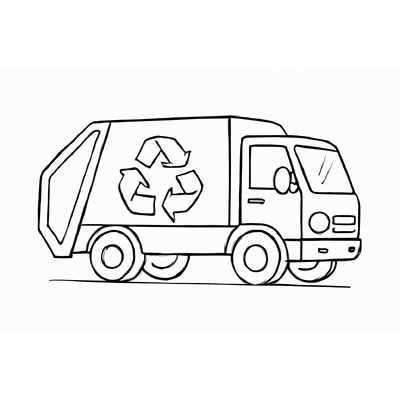 Garbage Truck Coloring Pages for Kids 2026 – PDF Coloring Sheets