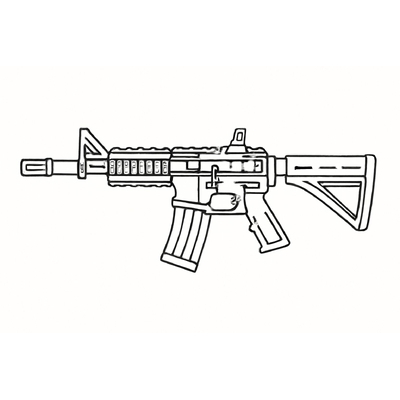 Gun Coloring Pages for Kids 2026