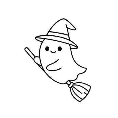 Halloween Ghost Coloring Pages for Kids 2026 – Download PDF