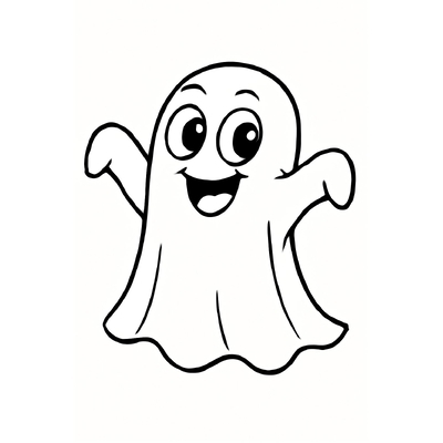 Halloween Ghost Coloring Pages for Kids 2026 – Download PDF