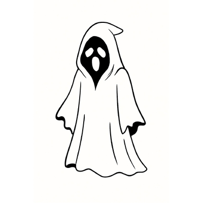 Halloween Ghost Coloring Pages for Kids 2026 – Download PDF
