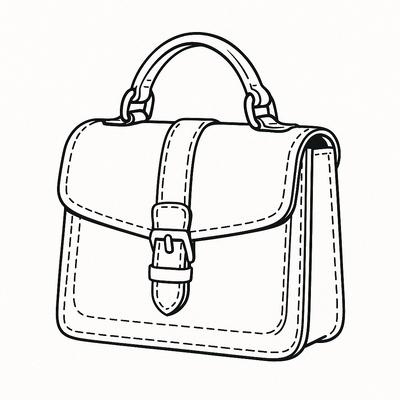 Handbag Coloring Pages for Kids 2026 – PDF Coloring Sheets