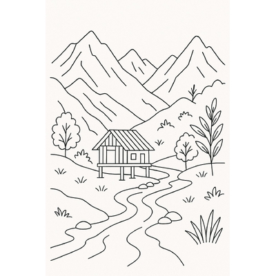 Homeland Landscape Coloring Pages for Kids 2026 – Download PDF