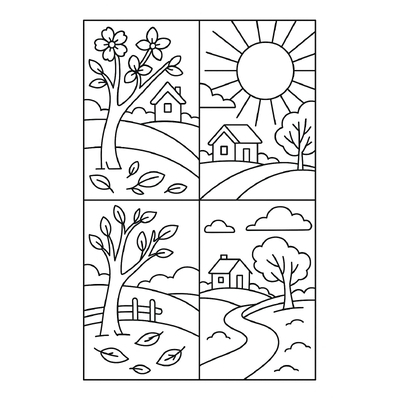 Homeland Landscape Coloring Pages for Kids 2026 – Download PDF