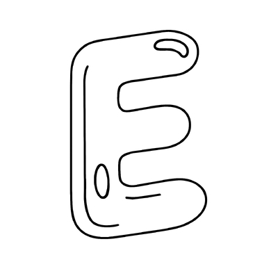 Letter E Coloring Pages for Kids 2026 – Free PDF Download