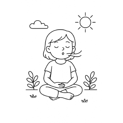 Morning Exercise Coloring Pages for Kids 2026